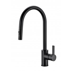 Otus Matte Black Pull-out Sink Mixer